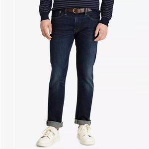 NWOT Polo Ralph Lauren Men's Varick Dark Blue Denim Jeans Slim/Straight Fit